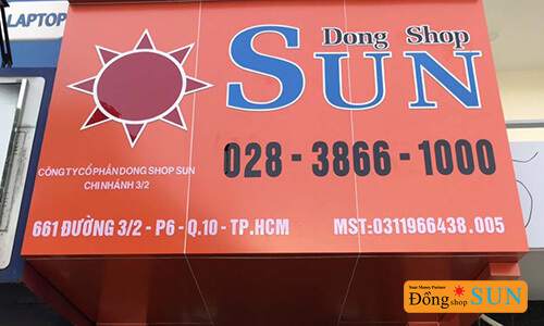 Dong Shop Sun chi nhánh 3 tháng 2 quận 10