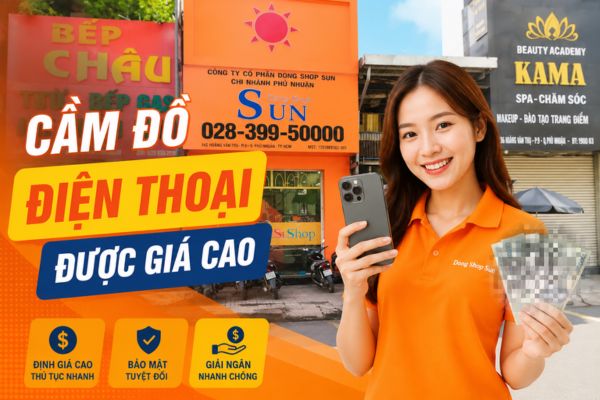 Cầm điện thoại giá cao tại Dong Shop Sun