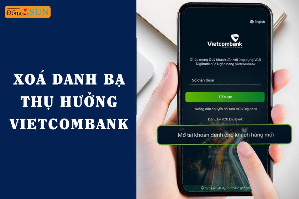 Cách xoá danh sách thụ hưởng Vietcombank