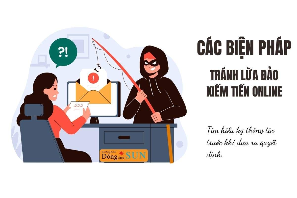 Các biện pháp tránh lừa đảo kiếm tiền online. 