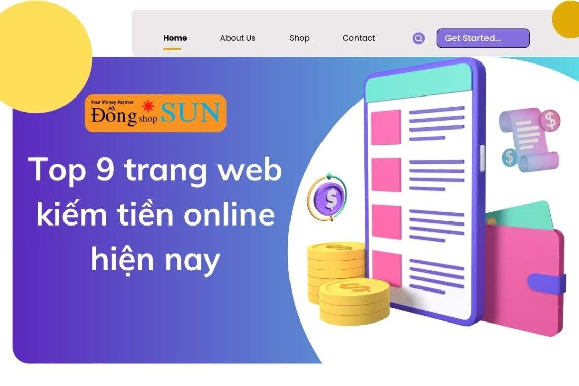 Top 9 trang web kiếm tiền online phổ biến hiện nay