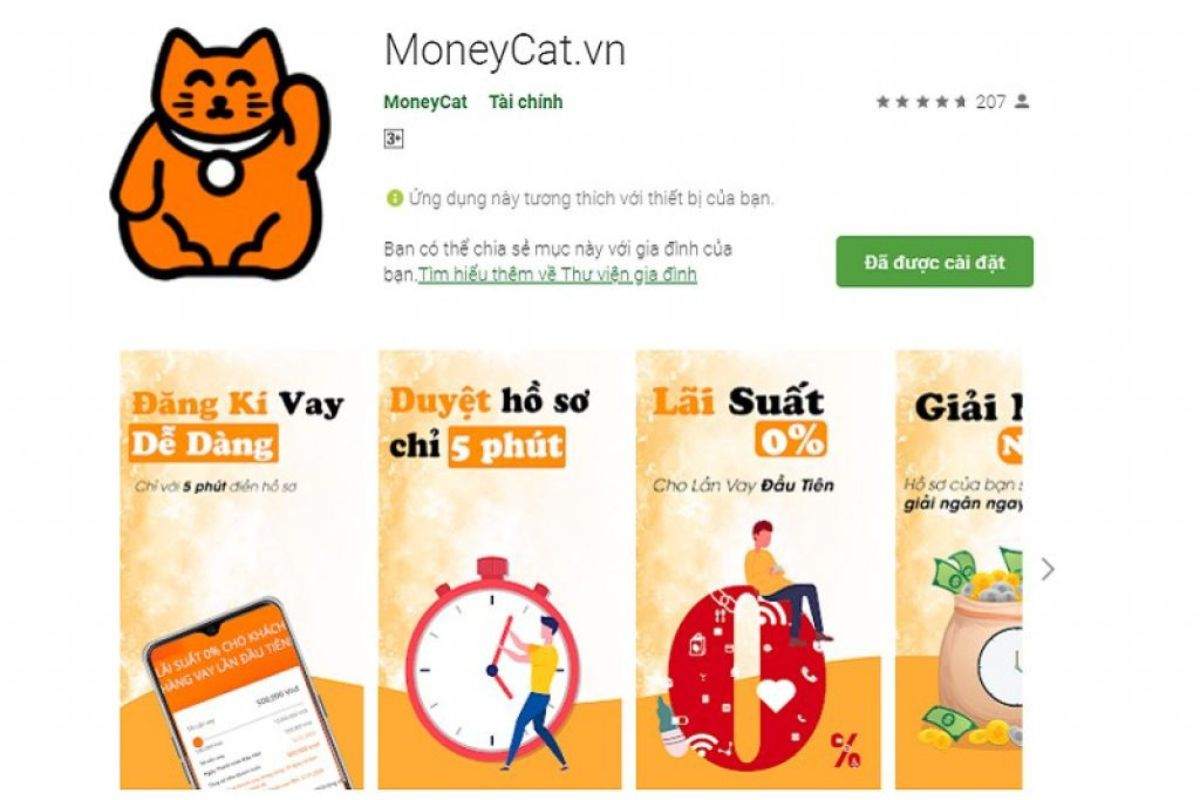 MoneyCat là một trong những app vay iOS trên iPhone
