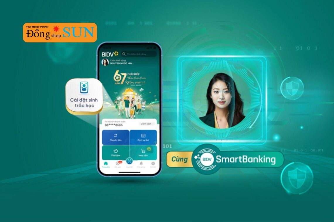 Hướng dẫn cài đặt sinh trắc học BIDV trên ứng dụng