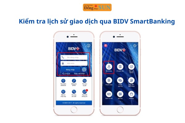 Kiểm tra lịch sử giao dịch BIDV qua ứng dụng BIDV SmartBanking