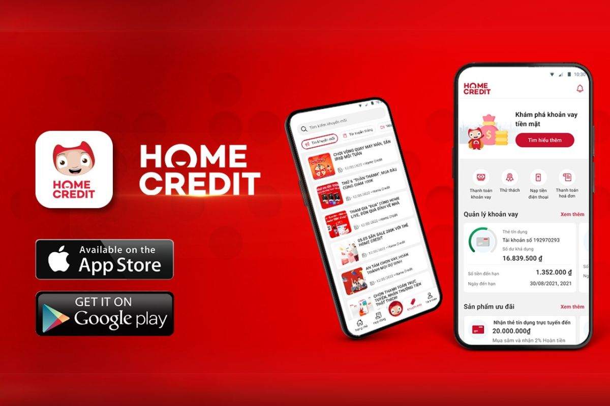 Ứng dụng Home Credit vay tiền trả góp uy tín và tiện lợi