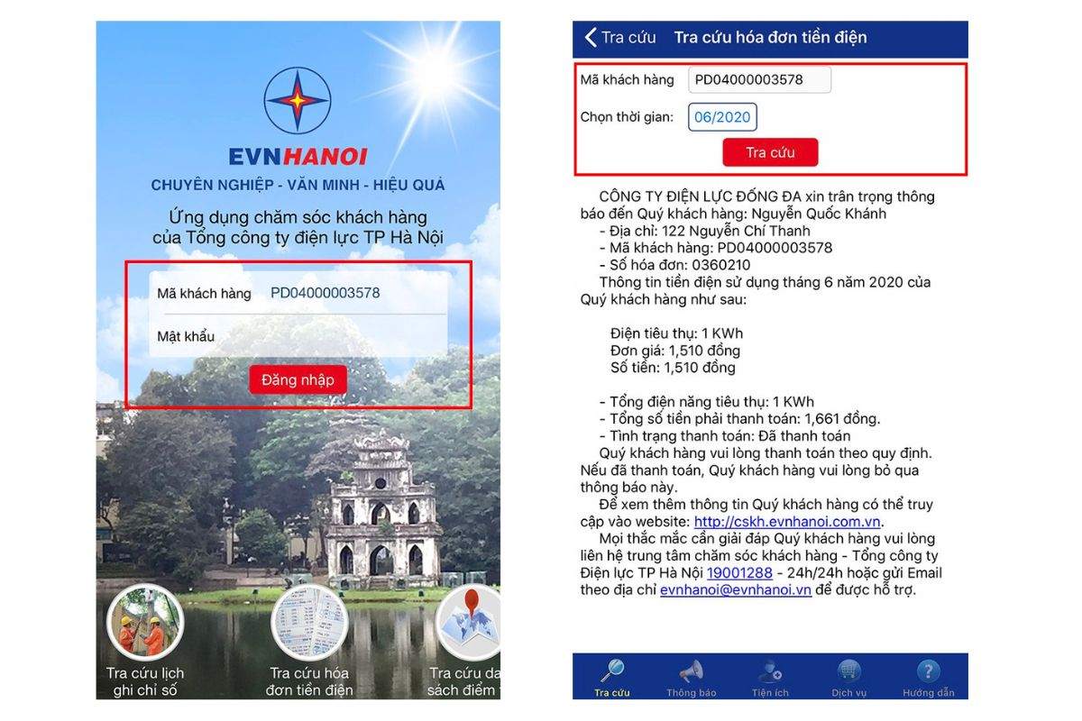 Hướng dẫn tra cứu hóa đơn tiền điện qua ứng dụng EVN