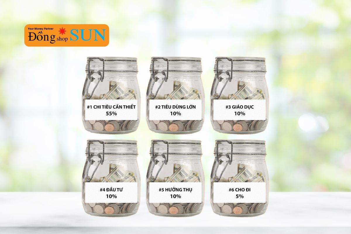 Áp dụng quy tắc 6 chiếc lọ để quản lý tài chính gia đình