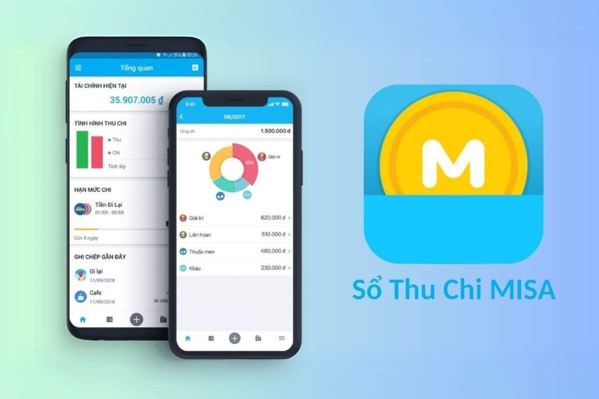 Sổ thu chi MISA nhiều tính năng hữu ích như nhắc nhở thanh toán hóa đơn điện, nước 