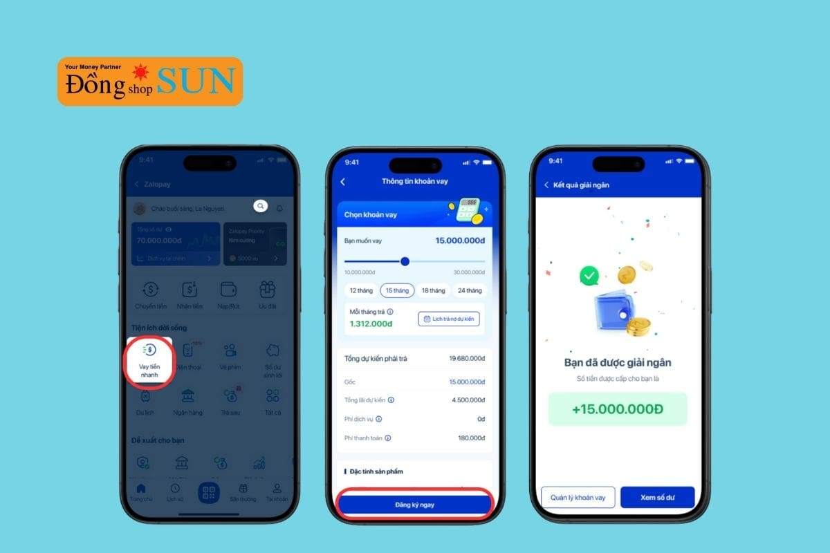Quy trình vay tiền nhanh qua ZaloPay mới nhất 2025