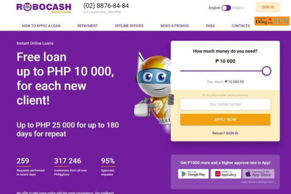 Robocash – Công nghệ AI, không thẩm định rườm rà
