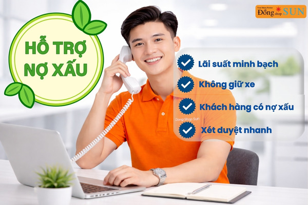 Dong Shop Sun - Hỗ trợ vay tiền bằng cavet xe khi có nợ xấu