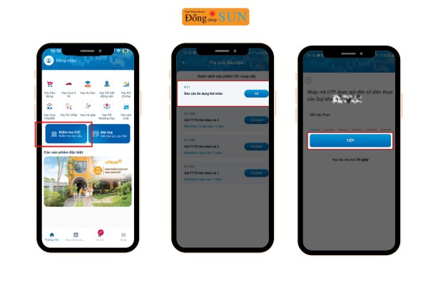 Khai thác báo cáo và xác thực OTP