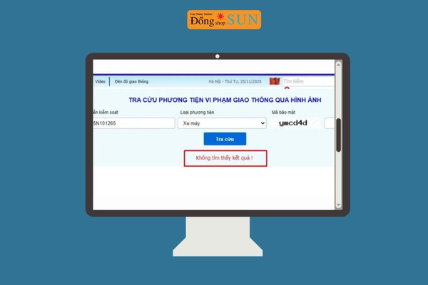 Tra cứu phương tiện vi phạm qua biển số xe