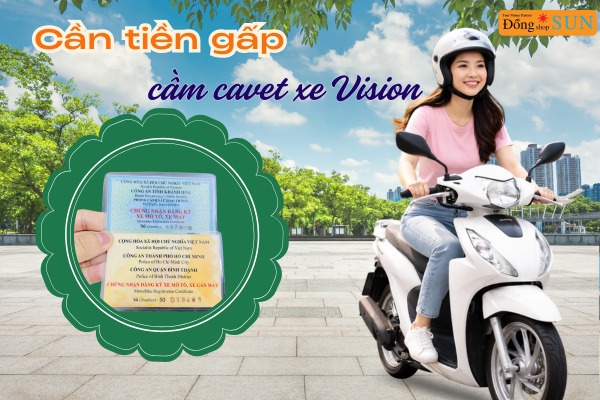 Cầm cà vẹt xe, nhận ngay tiền mặt