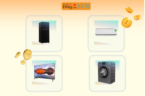 Nhóm điện máy gia dụng (Tủ lạnh, Máy lạnh, Tivi, Máy giặt)
