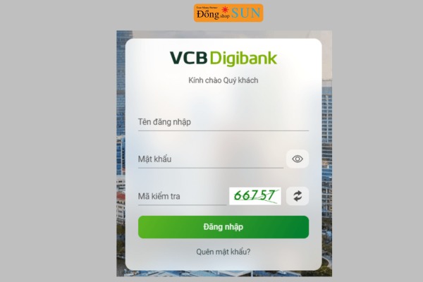 Tên đăng nhập Vietcombank (VCB Digibank)
