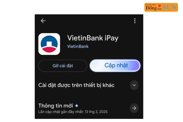 Cập nhật ứng dụng thường xuyên