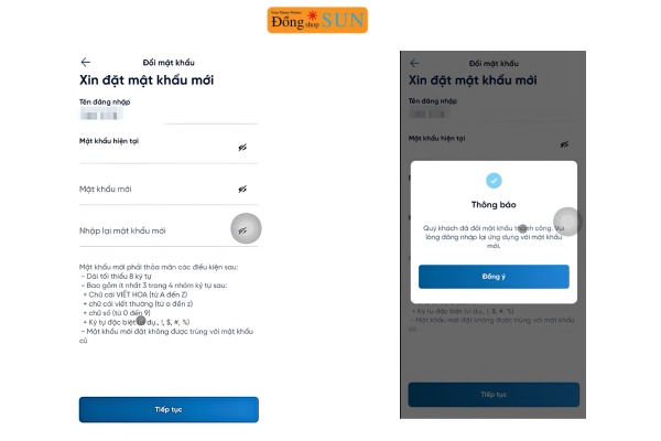 Quy tắc đặt mật khẩu an toàn Vietinbank 