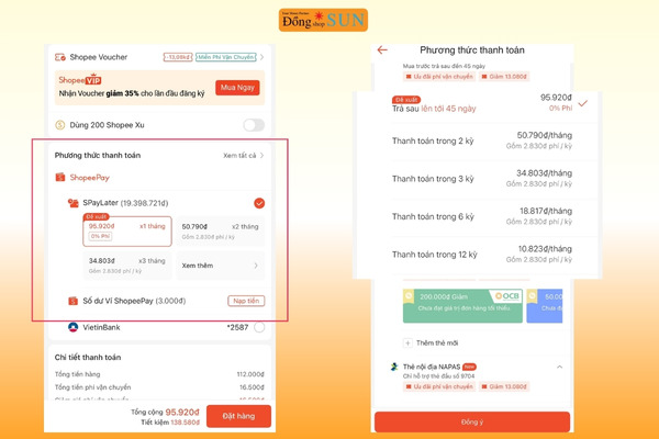 Chia nhỏ trả nhiều kỳ