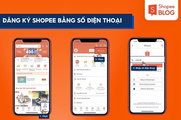 Đăng ký Shopee bằng SDT
