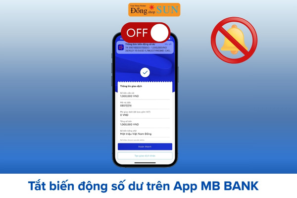 Cách Tắt Biến Động Số Dư Trên App MB Bank 