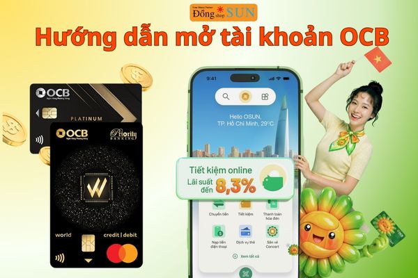 Hướng dẫn mở tài khoản OCB