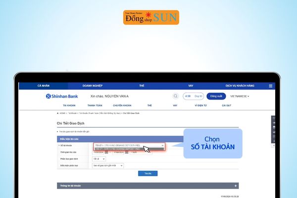 Chọn STK kiểm tra