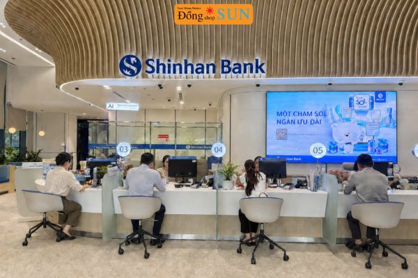 Quầy giao dịch Shinhan Bank