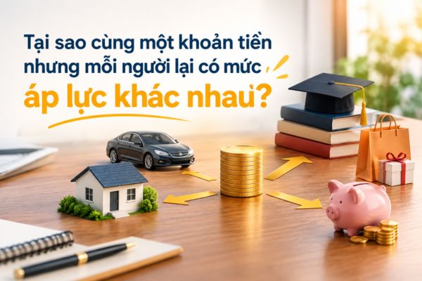 Tại sao cùng một khoản tiền nhưng mỗi người lại có mức áp lực khác nhau?