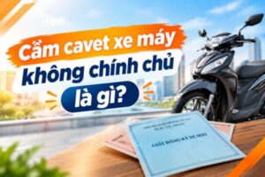 Cầm cavet xe máy không chính chủ là gì?