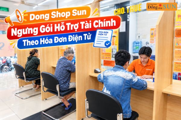 Thông Báo Dong Shop Sun Ngưng Gói Vay Hóa Đơn Điện Tử